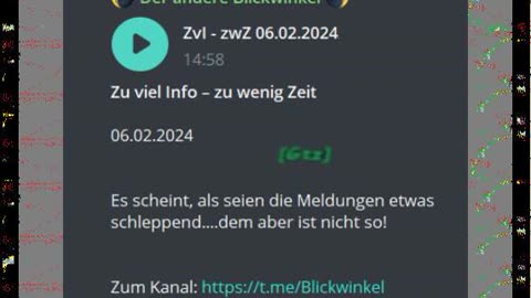 Zu viel Info – zu wenig Zeit o6.o2.2024