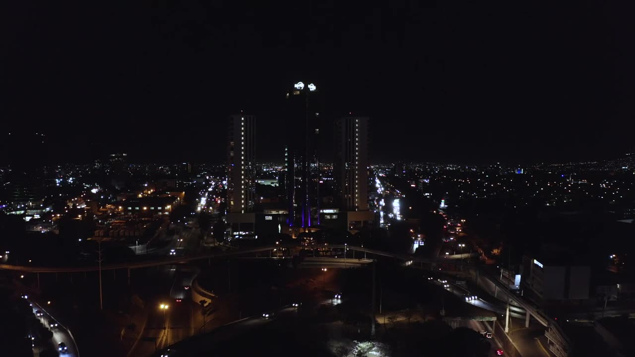 Large building at night