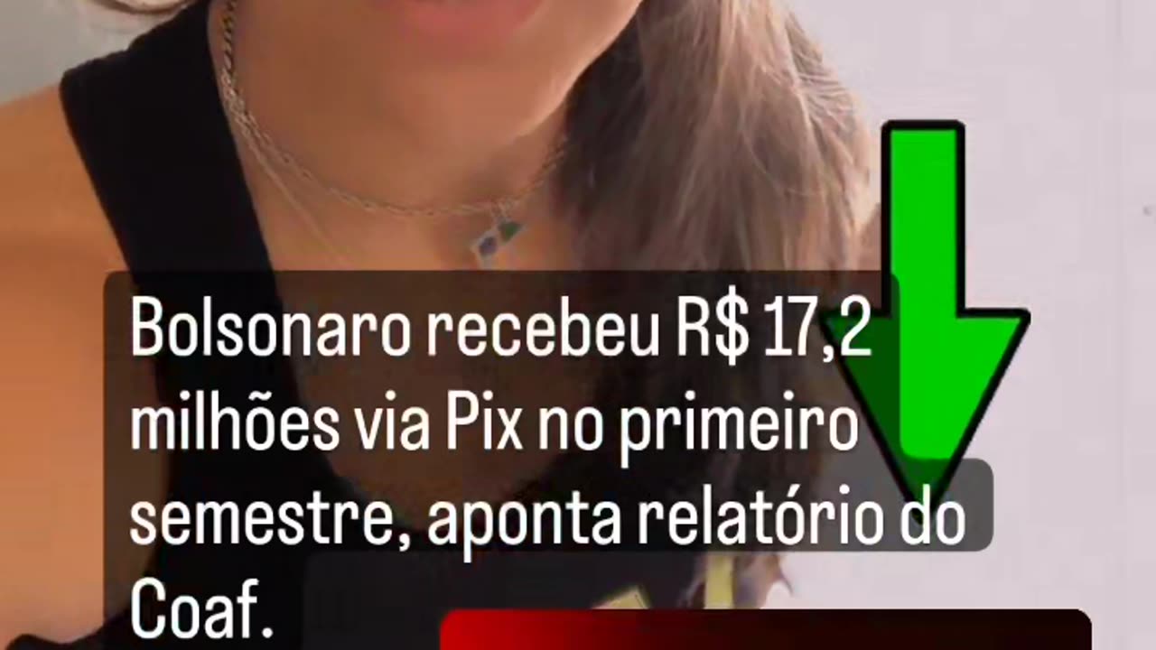 Bolsonaro recebeu R$ 17,2 milhões via Pix no primeiro semestre, aponta relatório do Coaf.