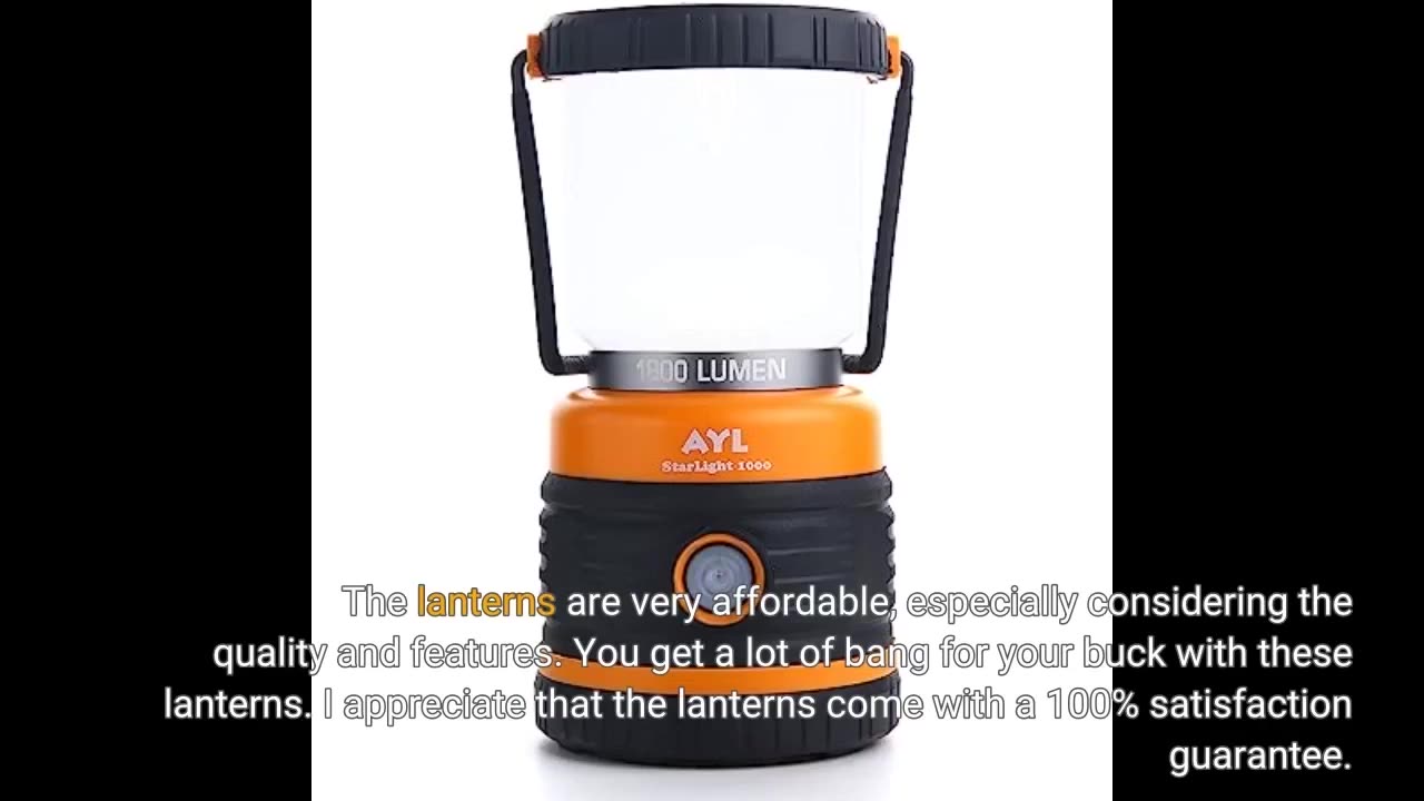 Consciot Ultra Bright LED Camping Lantern with 1000LM, D Battery Powered, 4 Light Modes, IPX4 W...