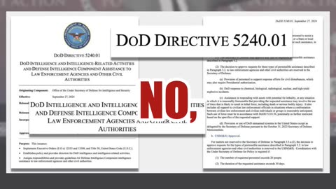 Fact Check: Pentagon Directive 5240.01 Does NOT Make Killing American Protesters Legal For Military