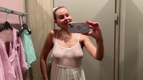 Transparent Try on Haul Sheer clothes