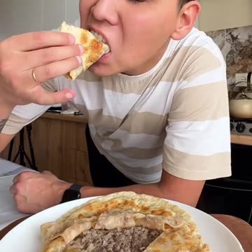 Beef mix pratta for breakfast 🥞