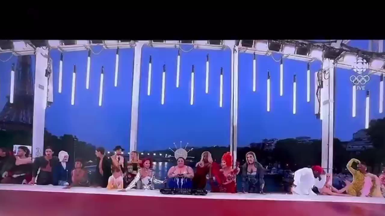 France mocks God in Olympic Opening Ceremony as they place Transgenders in "The Last Supper" Scene