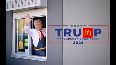 President Trump Works McDonald's