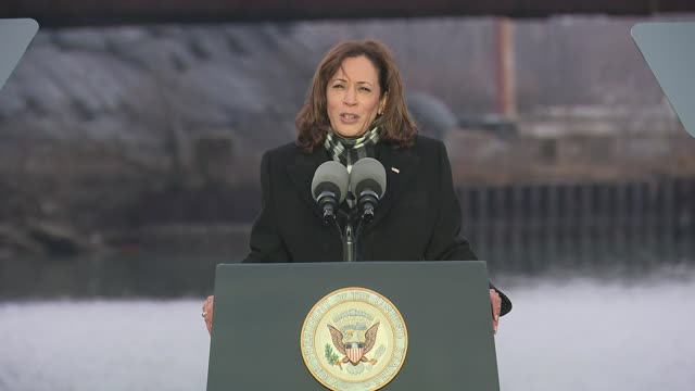 Harris says infrastructure plan will bring jobs