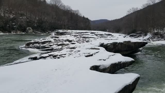 Moats Falls Tygart River Jan 2022