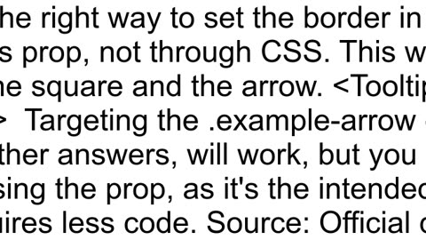 How can I add a border to arrow in reacttooltip v5