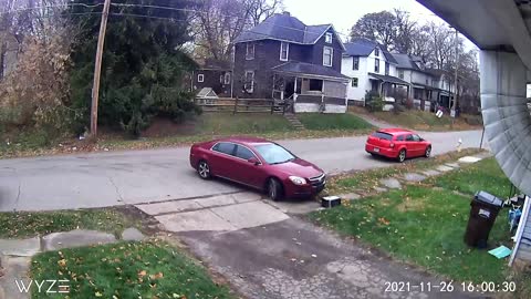 Car Clobbers Random Microwave