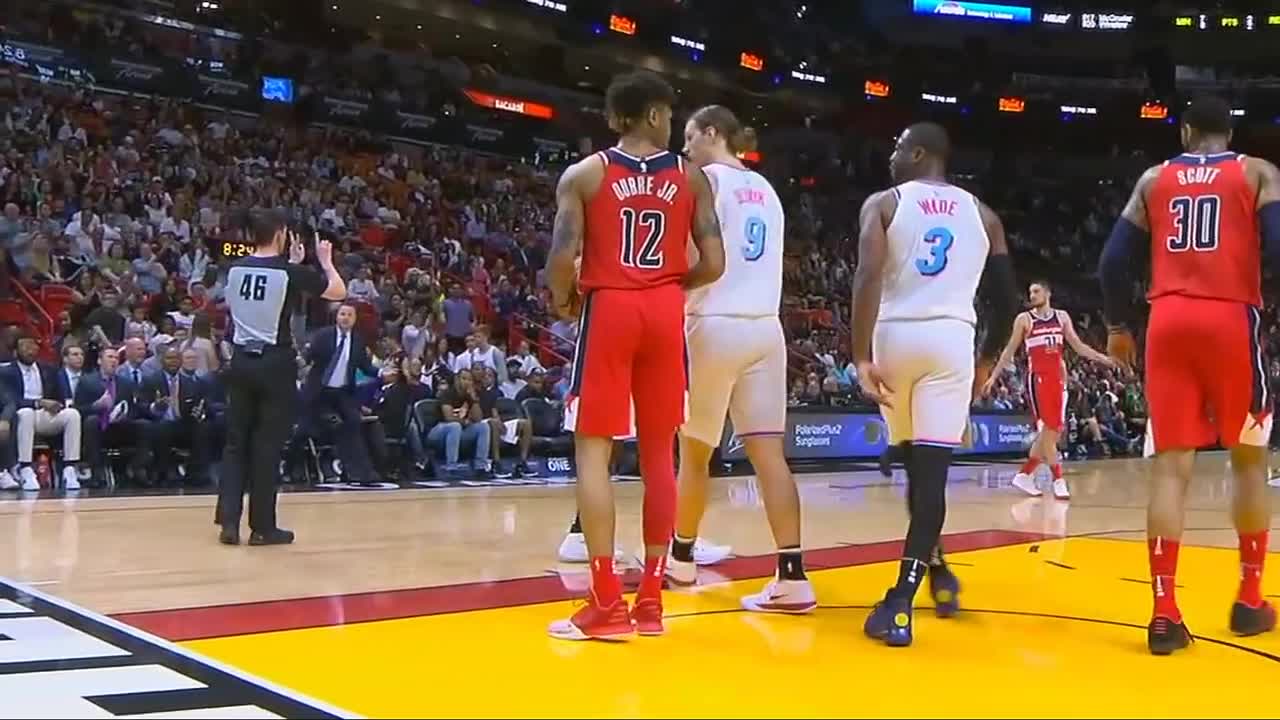 Dwyane Wade TAUNTS KELLY OUBRE JR BY POKING HIM THEN GETS A TECHNICAL FOUL!!!