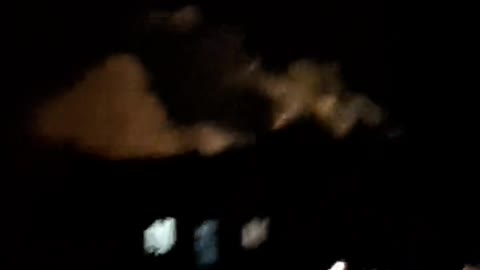 Heavy shelling near #Dokuchaevsk, seems like something is on fire