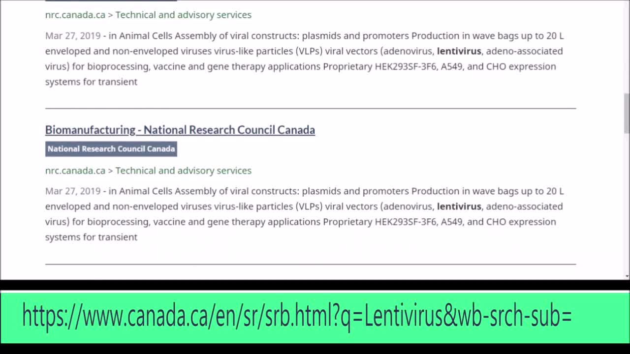 CANADA LENTIVIRAL FACTS AND MORE