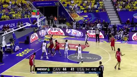 Canada 🇨🇦 - USA 🇺🇸 Basketball Highlights 3rd Place Game - #AMERICUP 2022