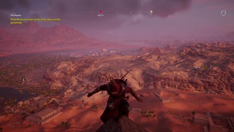 Climbing on piramid in assassin creed origins