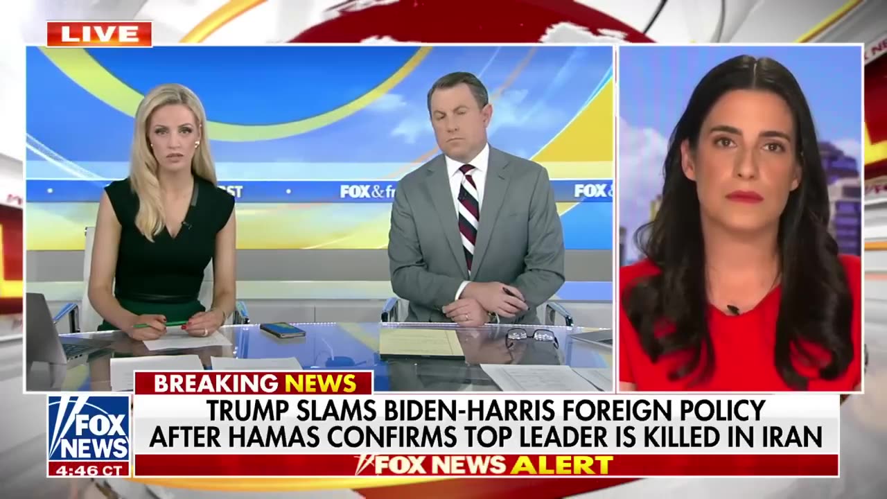 Trump hits back at Biden following Hamas leader killing