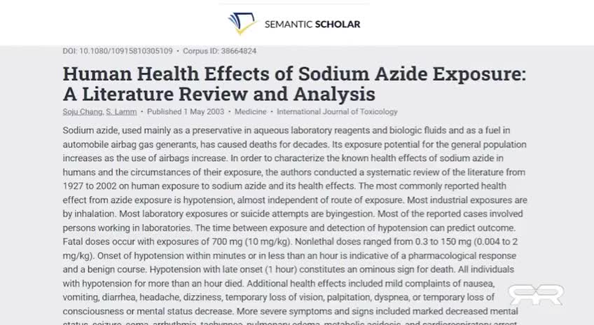 Info Wars Presents. COVID self-test kit poses a FATAL Sodium Aside health risk.