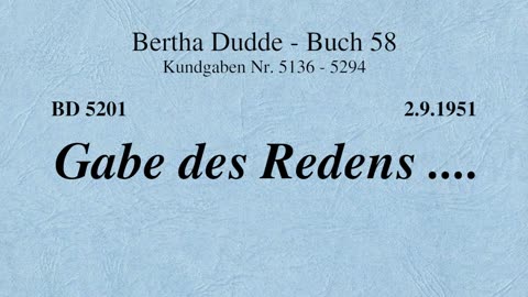 BD 5201 - GABE DES REDENS ....