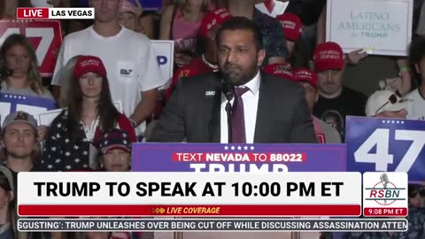 Kash Patel Speaks at the Trump Rally in Las Vegas, NV - 9/13/24