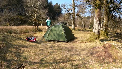 Taking down the cloud peak 2 . Riverside wildcamping. Speedlapse. GoPro