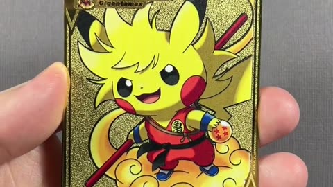 These Pure Gold Pokemon Cards Were Also Dragon Ball Z Cards!