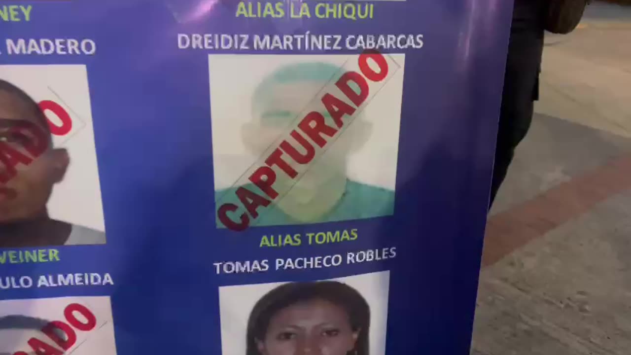 CARTEL DE LOS MÁS BUSCADOS EN BOLIVAR