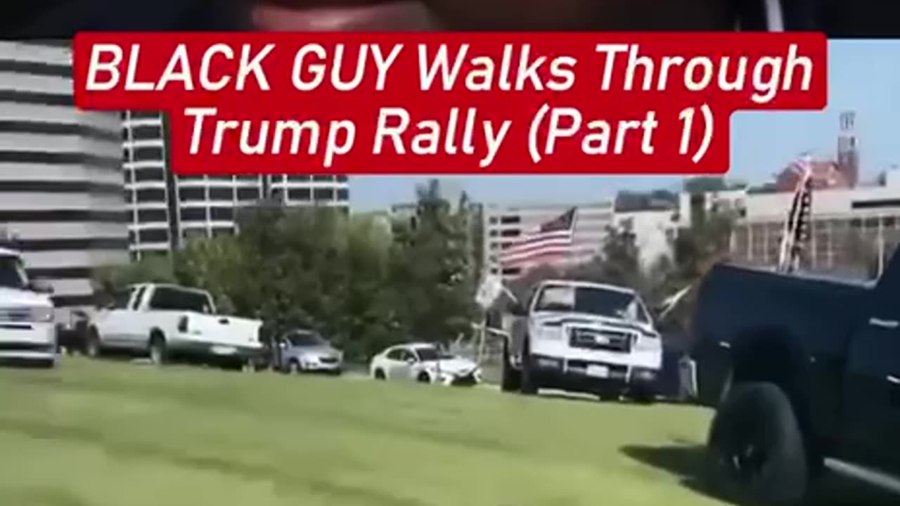 Black Guy Walks through a Trump Rally Pt. 1