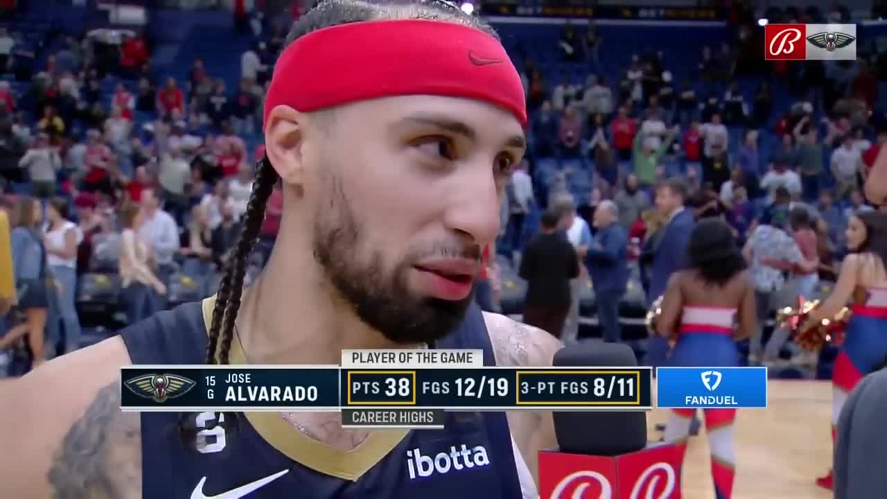 'Me!_ Really_' Jose Alvarado learns he broke Pelicans' undrafted points record _ NBA on ESPN