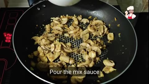 BROCCOLI WITH MUSHROOM RECIPE IN GARLIC SAUCE