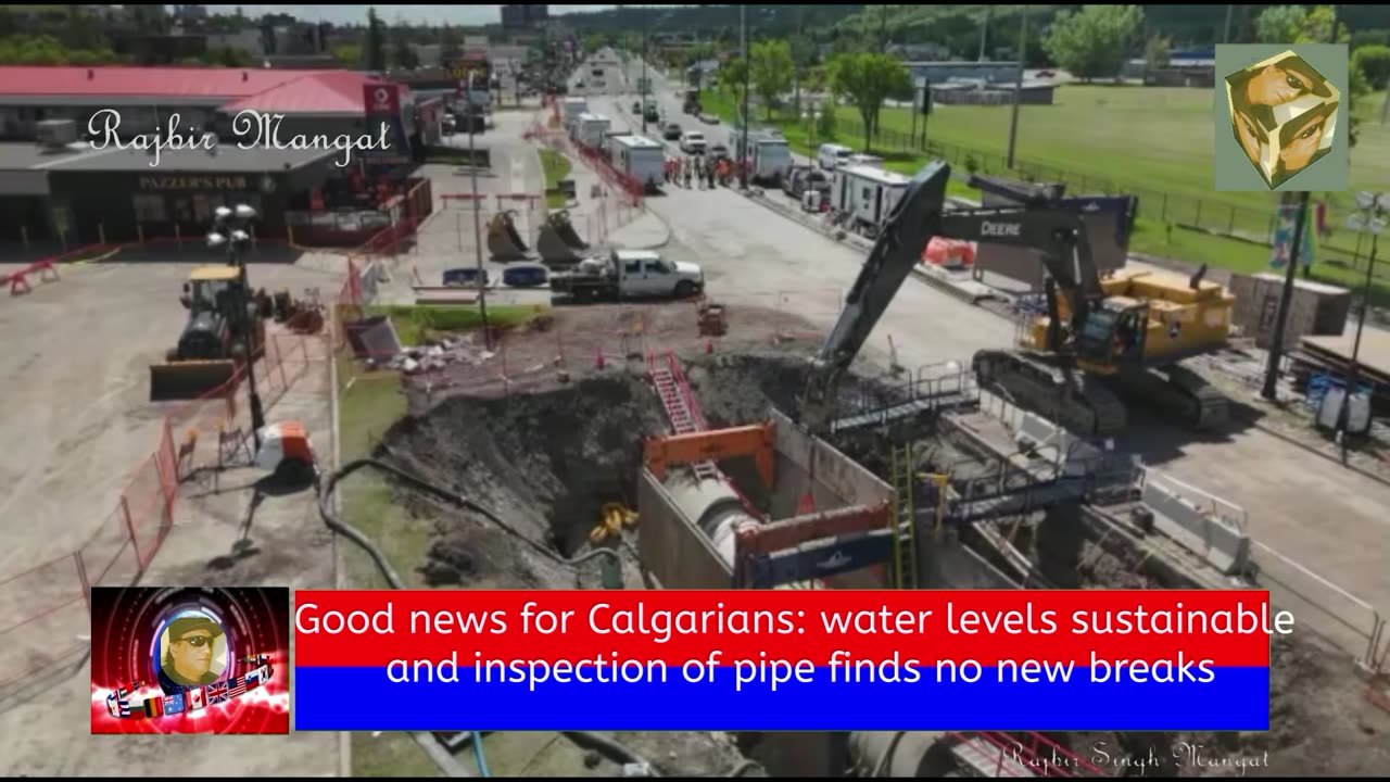Good news for Calgarians: water levels sustainable and inspection of pipe finds no new breaks
