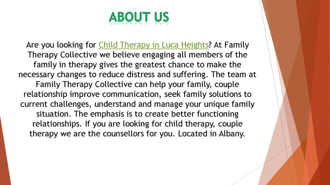 Are you looking for Child Therapy in Luca Heights?