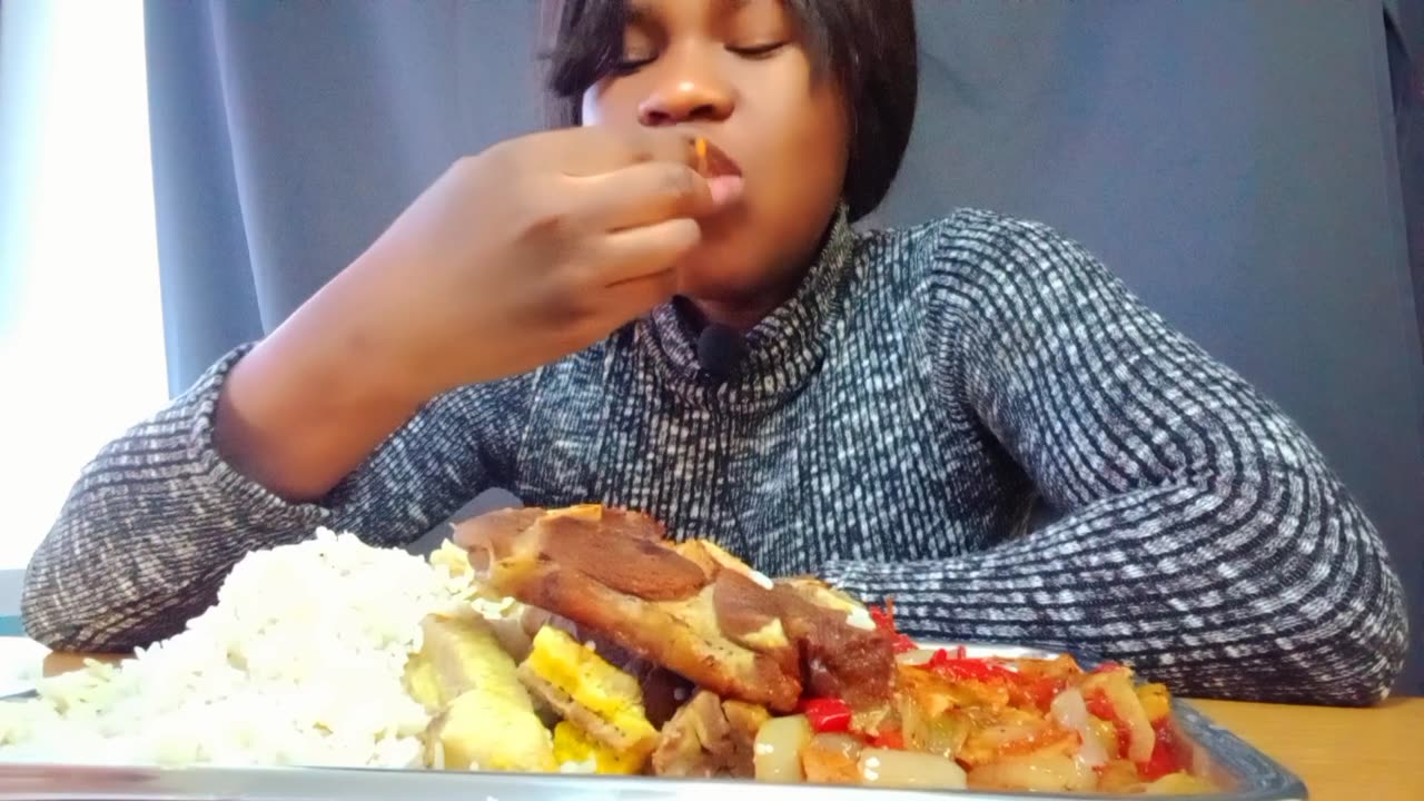 Asmr African mukbang