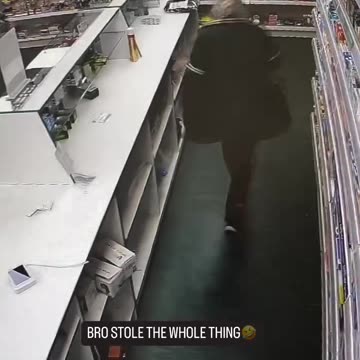 He stole the whole thing