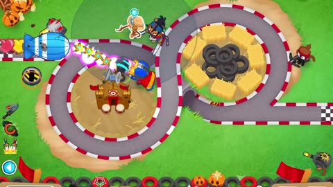 BTD6 Kartsndarts map on hard mode