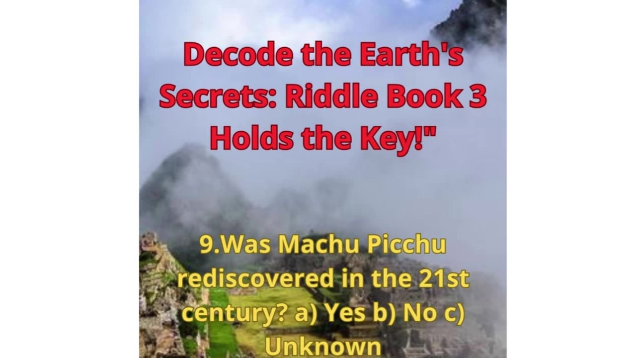 The Lost City: What Secrets Does Machu Picchu Hold?