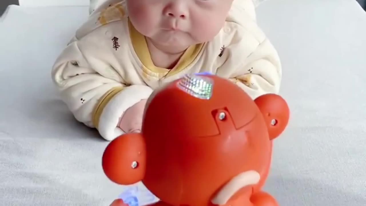 enjoy with the toy