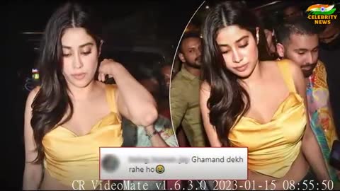 Janhvi Kapoor Spotted with angry Look