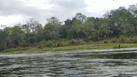 Canoe at rapti sauraha