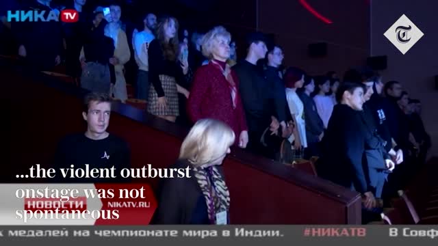 21_Russian actors hold audience 'hostage' in 'immersive theatre' war experience