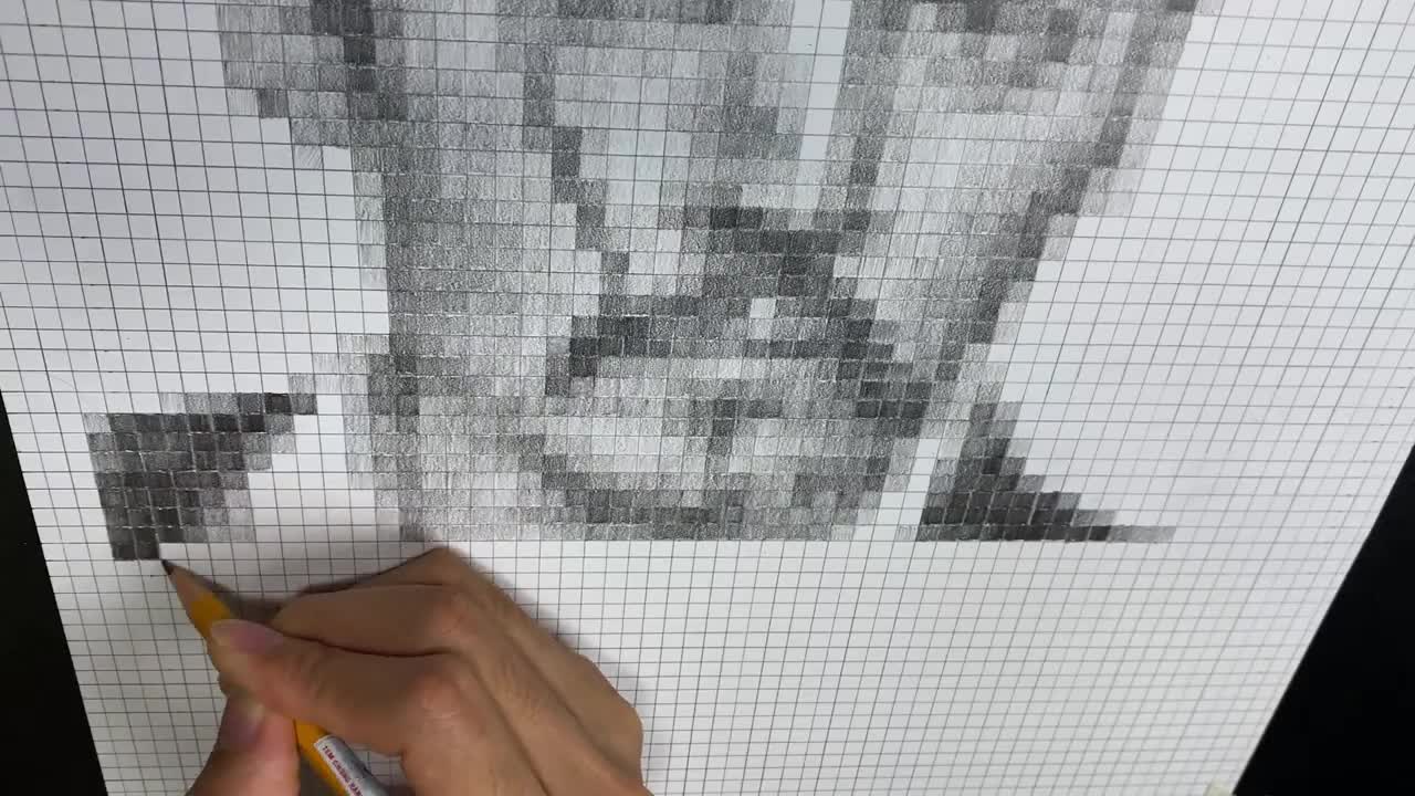 Drawing Johnny Depp with Pixel _ An.D