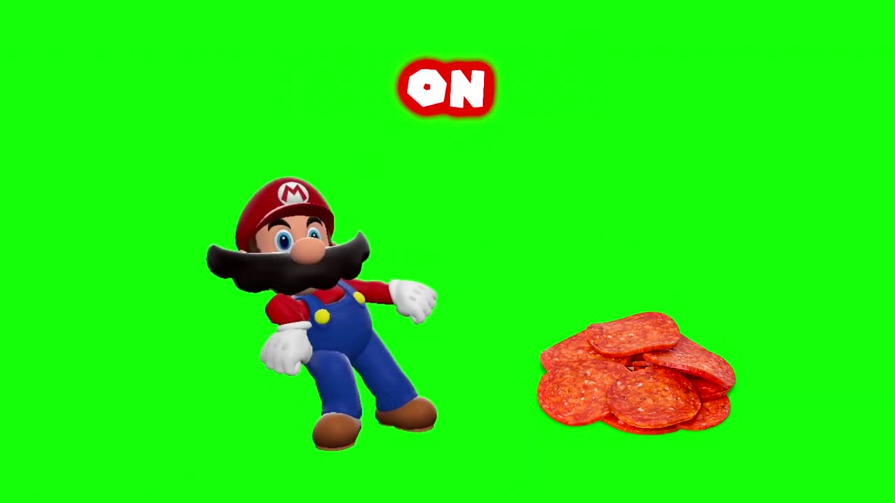 Pizza, Pasta... with SMG4 Mario - Original Green Screen