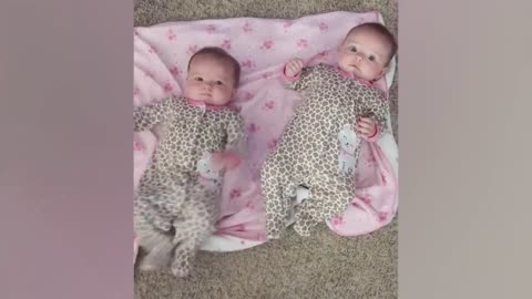 Funniest Triplet and Twin Babies Compilation of august 2023