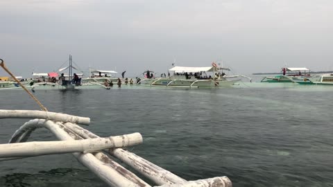 Visit to a sandbar in Bohol Island Philippines