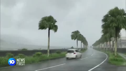 Typhoon Nanmadol Heads To Japan l 10 News First