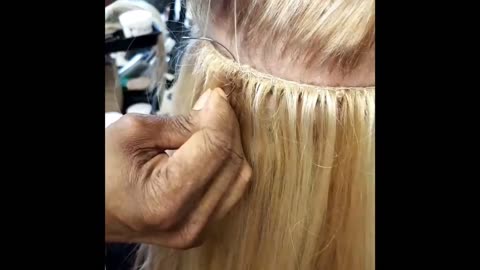 ONE MINUTE TUTORIAL TRACK WEAVES ON 'THIN' CAUCASIAN HAIR