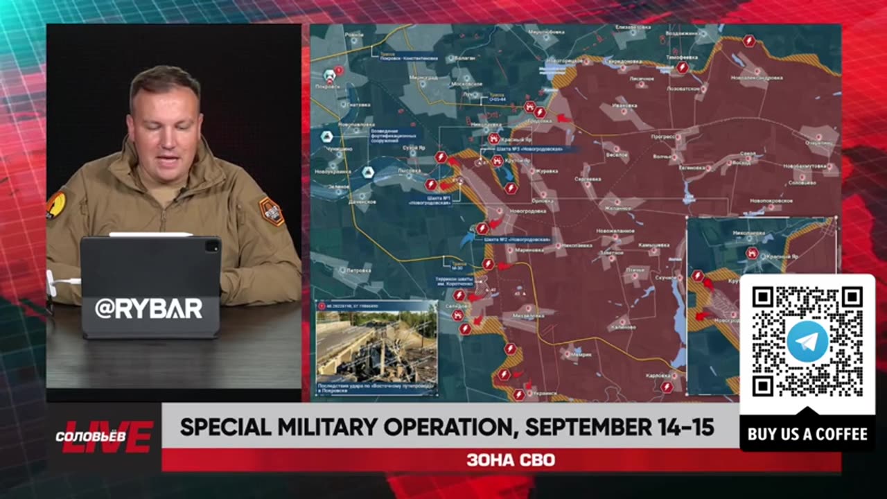 ►🇷🇺🇺🇦🚨❗️⚡️ Rybar Review of the Special Military Operation on Sep.14-15 2024