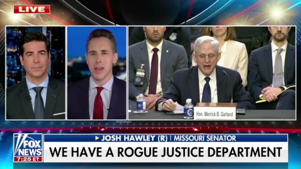 Sen. Josh Hawley on Merrick Garland: "I think he's just a tool of the White House..."