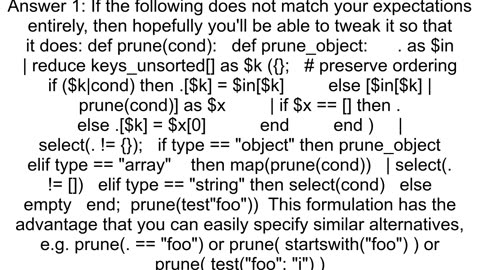 Filter json to keep subcontent that matches a given pattern anywhere in the key or value