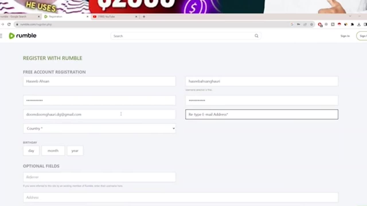 How to Earn And Create Account on Rumble Verified Watch