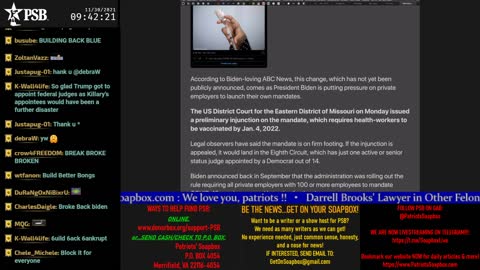 Patriots' Soapbox NEWS - LIVE 24/7! 2021-11-30 09:09