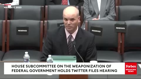 The Twitter-Gate Hearing: Matt Taibbi Gives His Opening Statement